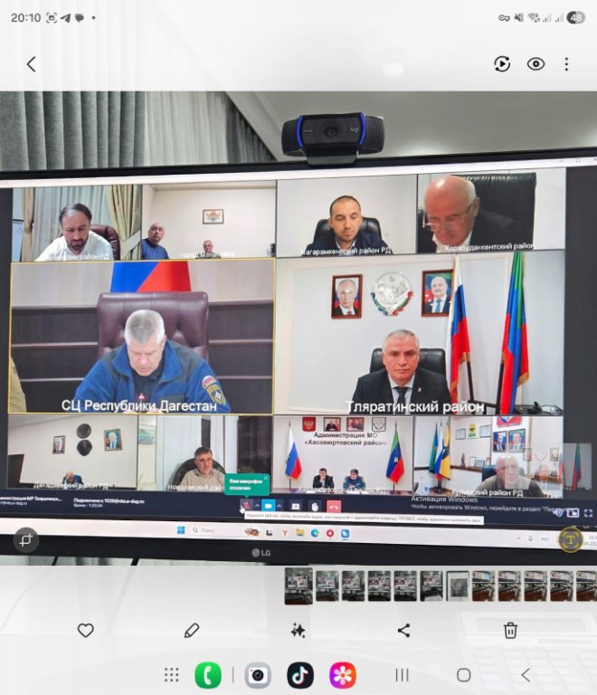 На видеоконференции с директором департамента гражданской обороны МЧС России Олегом Мануйло, состоявшейся 28 апреля в 19:00, с участием глав муниципальных образований, пострадавших от паводков, глава Тляратинского района Мурад Рамазанов доложил о введении режима чрезвычайной ситуации муниципального характера в селе Саниорта